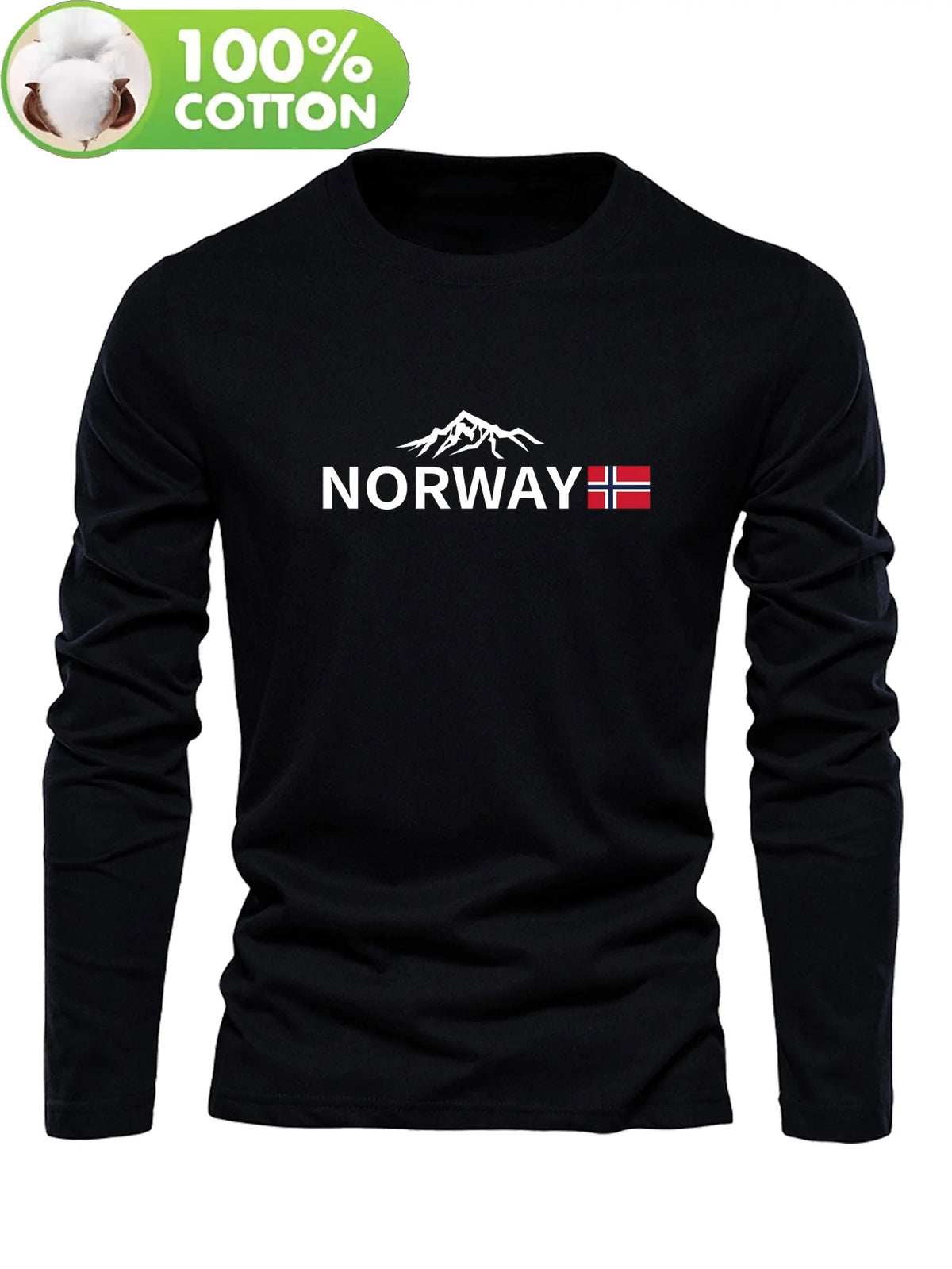 Men's Long-Sleeve Casual T-Shirt