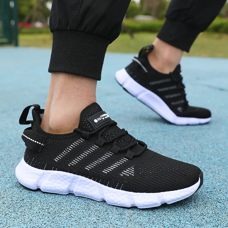 Men's Soft-Sole Mesh Sneakers