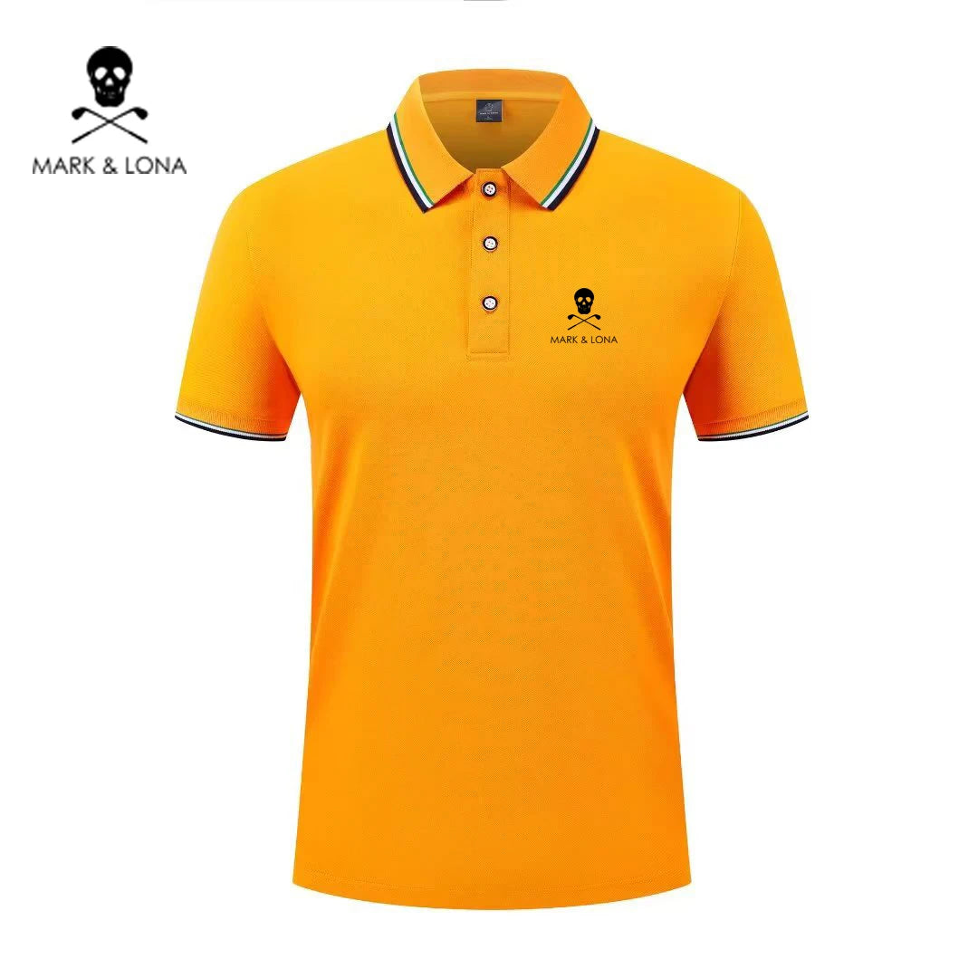 Men's Graphic Print Short-Sleeve Polo Shirt