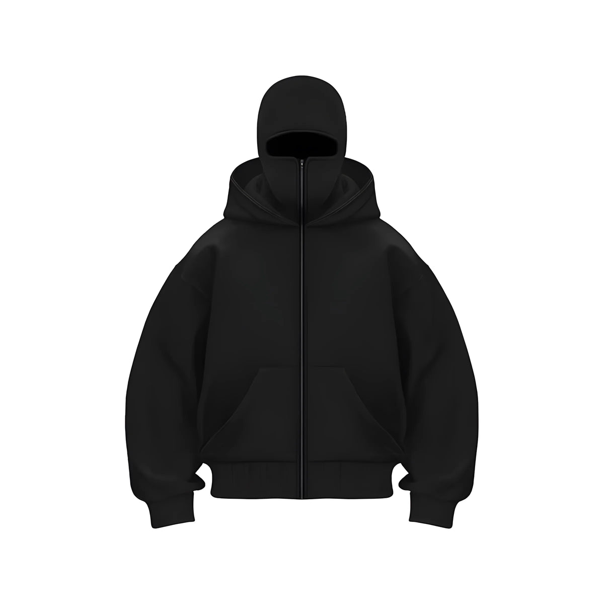 Men's Graphic Print Zip-Up Casual Hoodie