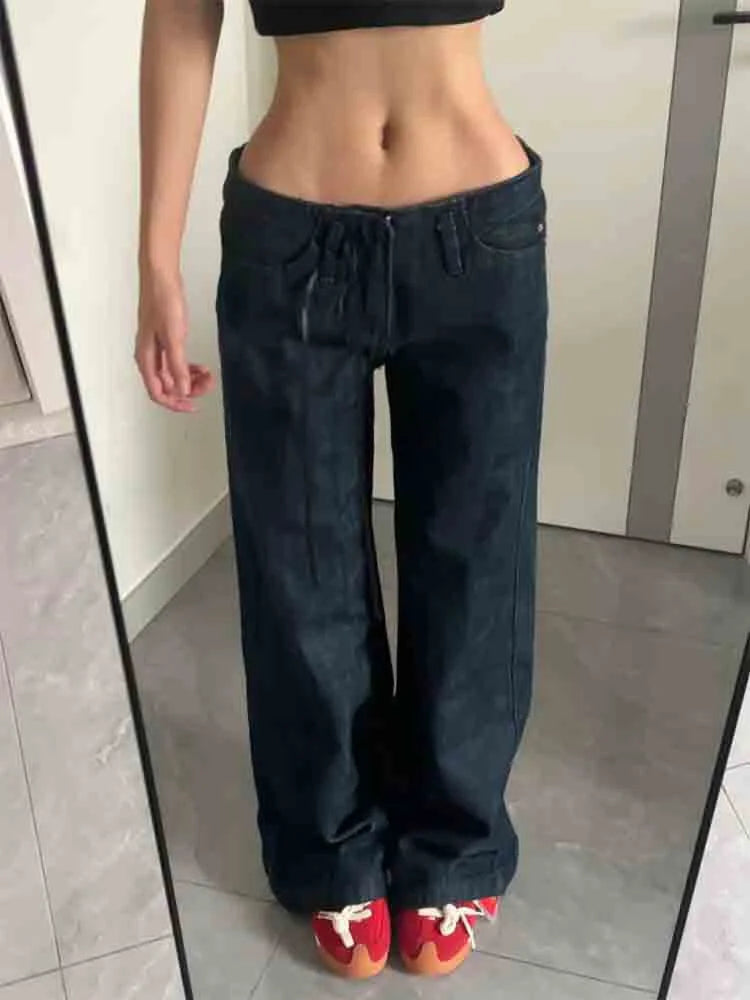 Women's Low-Rise Light-Wash Straight-Leg Jeans — product view