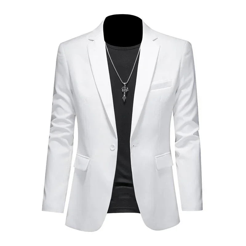Men's Solid-Colour Business Blazer