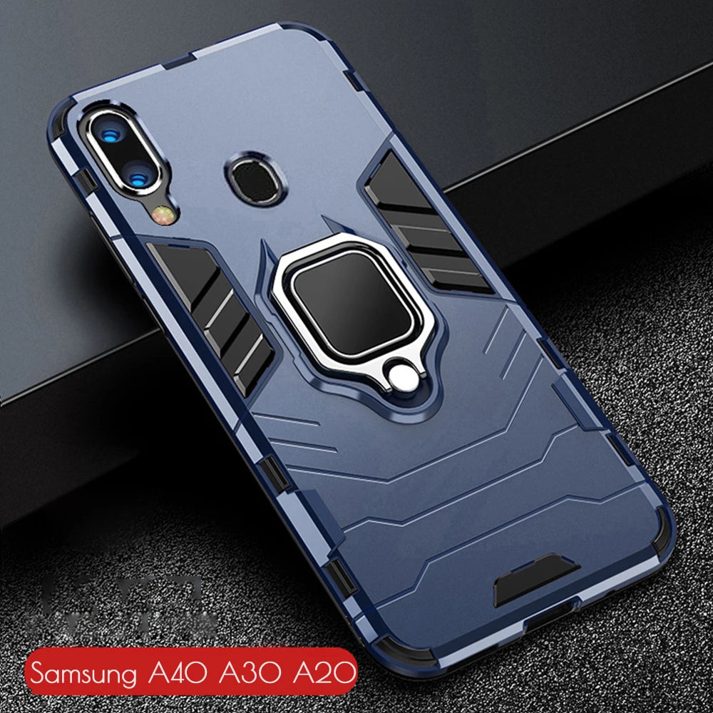 Ring Stand Phone Case for Samsung Galaxy A20, A40, A30