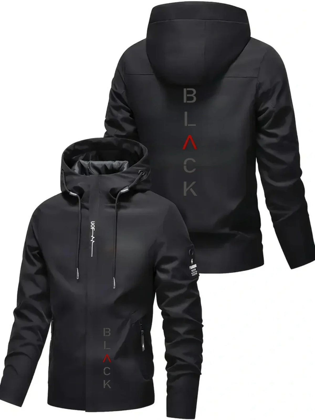 Men's Hooded Zip-Up Jacket