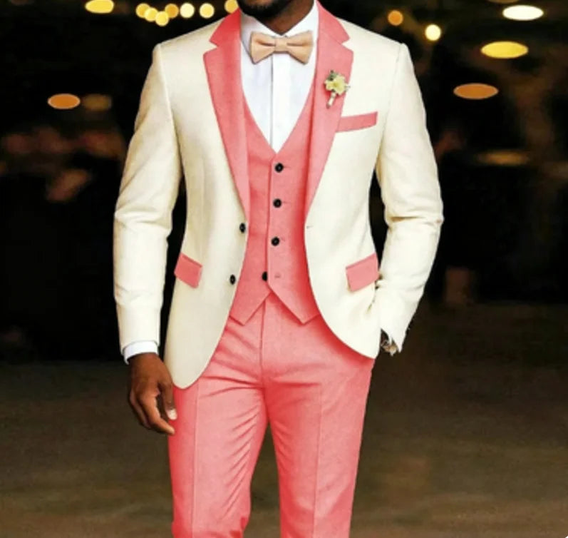 Men's Light Green 3-Piece Suit Set — product view