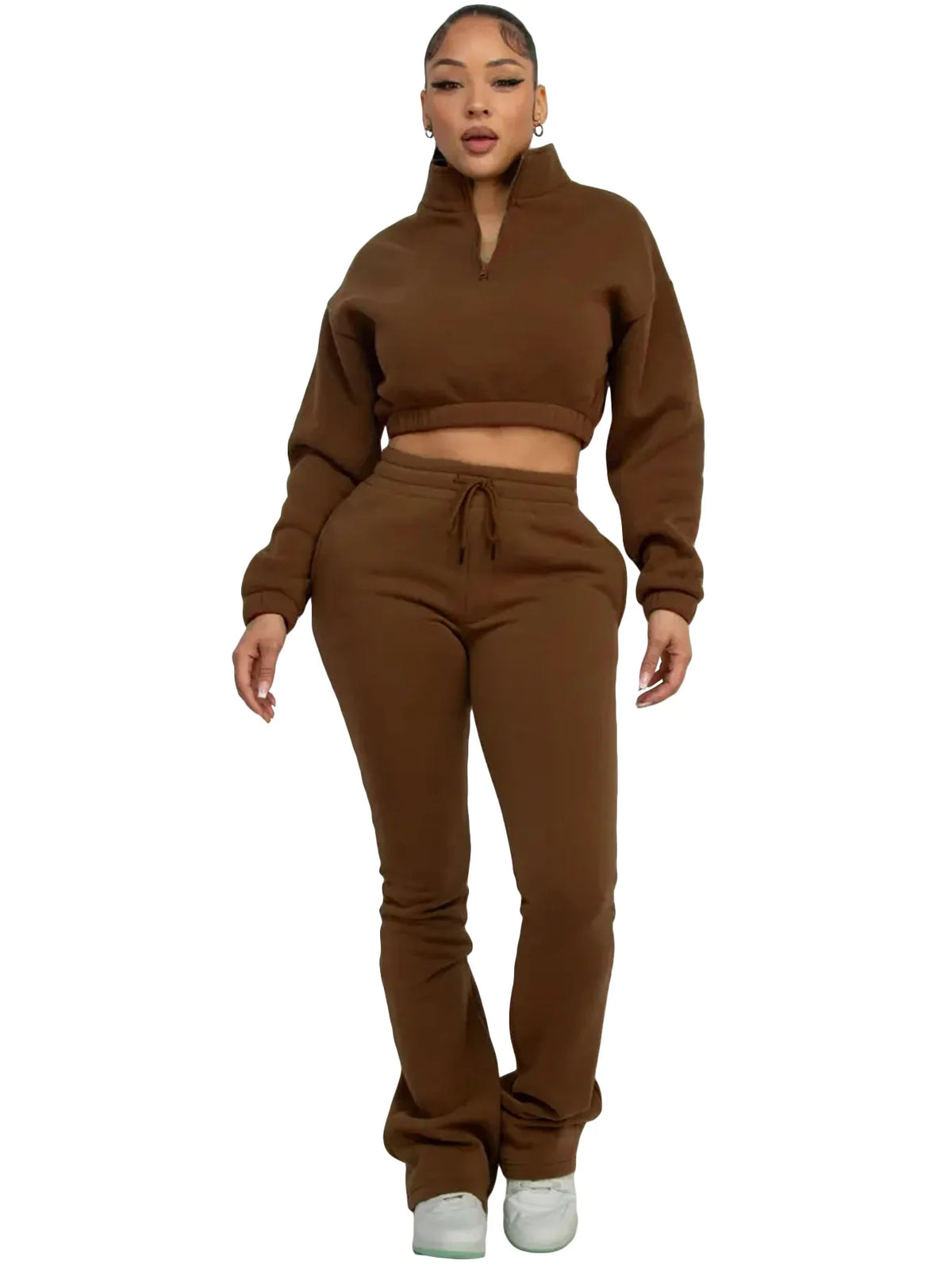 Women's Long-Sleeve Sweatshirt & Pants Set
