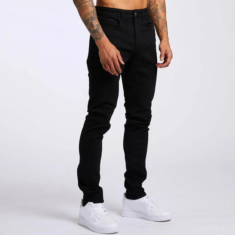 Men's Wide-Leg Stretch Denim Jeans — product view