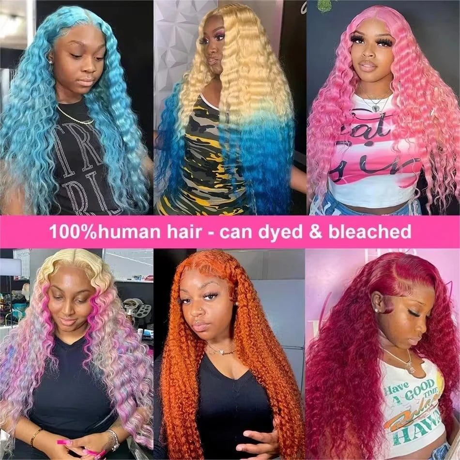 Curly Human Hair Lace Wig — product view