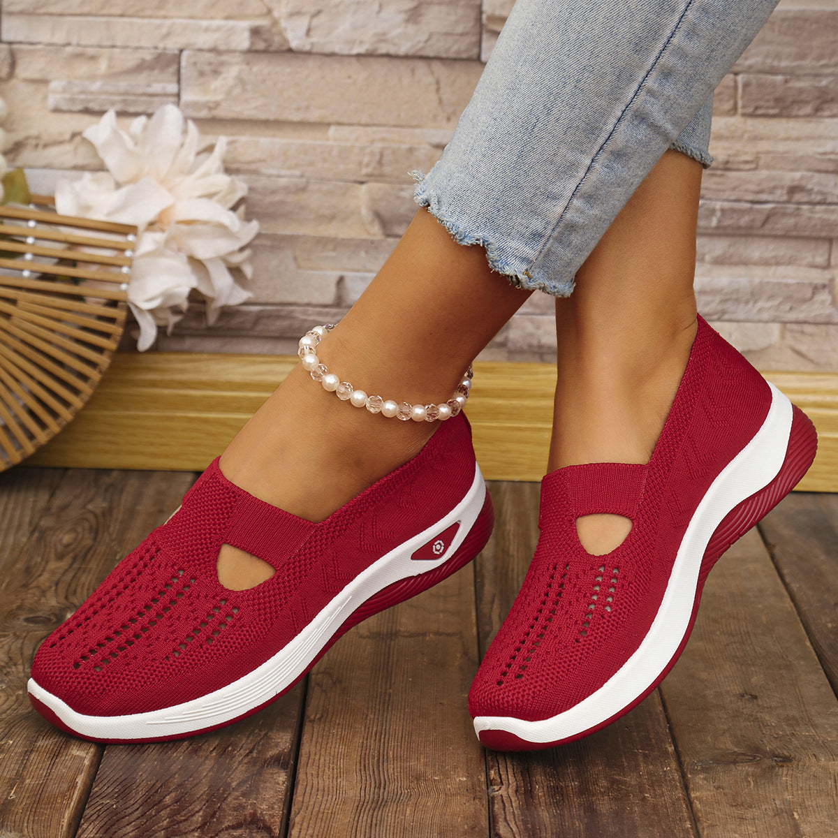 Unisex Lightweight Knit Athletic Sneakers