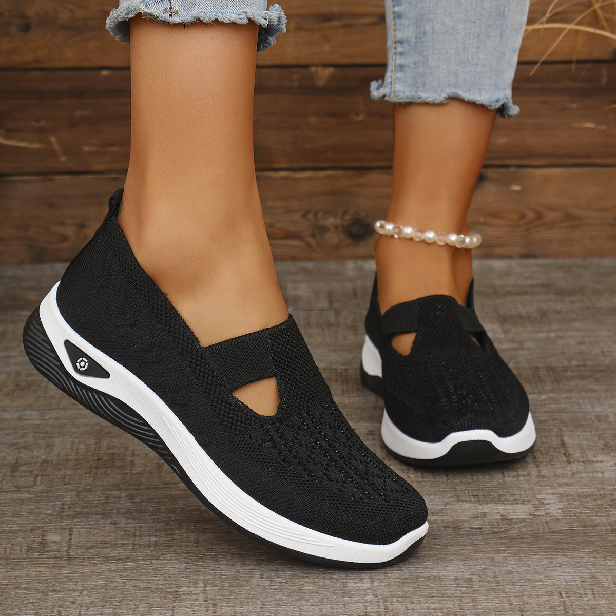 Unisex Lightweight Knit Athletic Sneakers