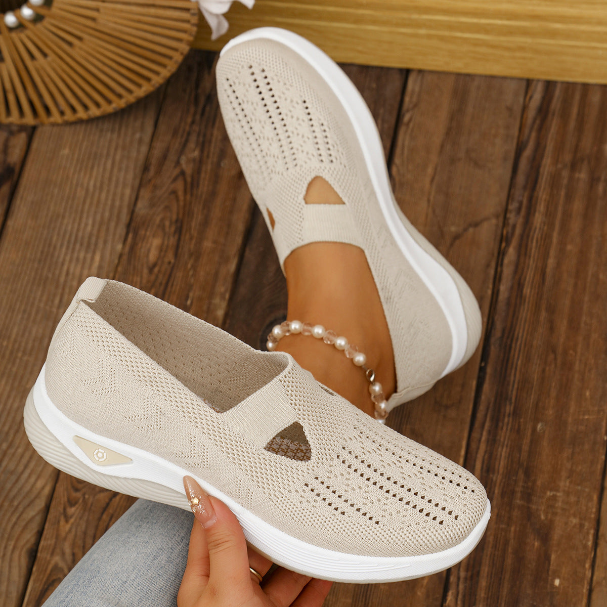 Unisex Lightweight Knit Athletic Sneakers
