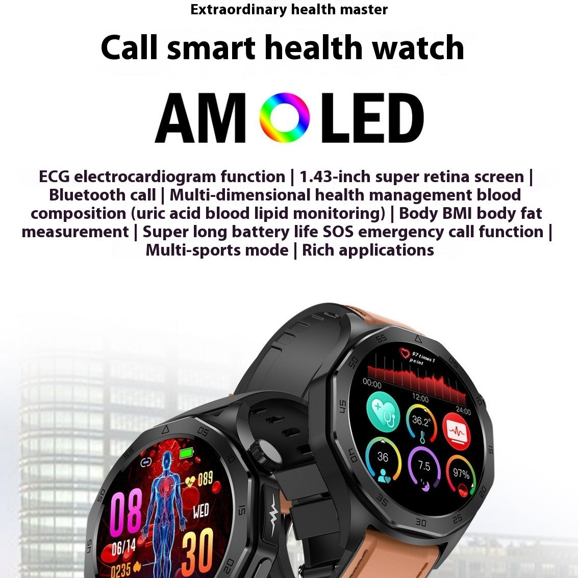 Bluetooth Calling Sports Smartwatch
