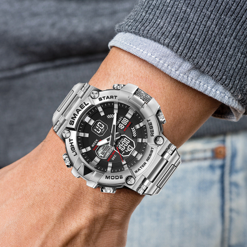 Men's Luminous Dual-Display Watch