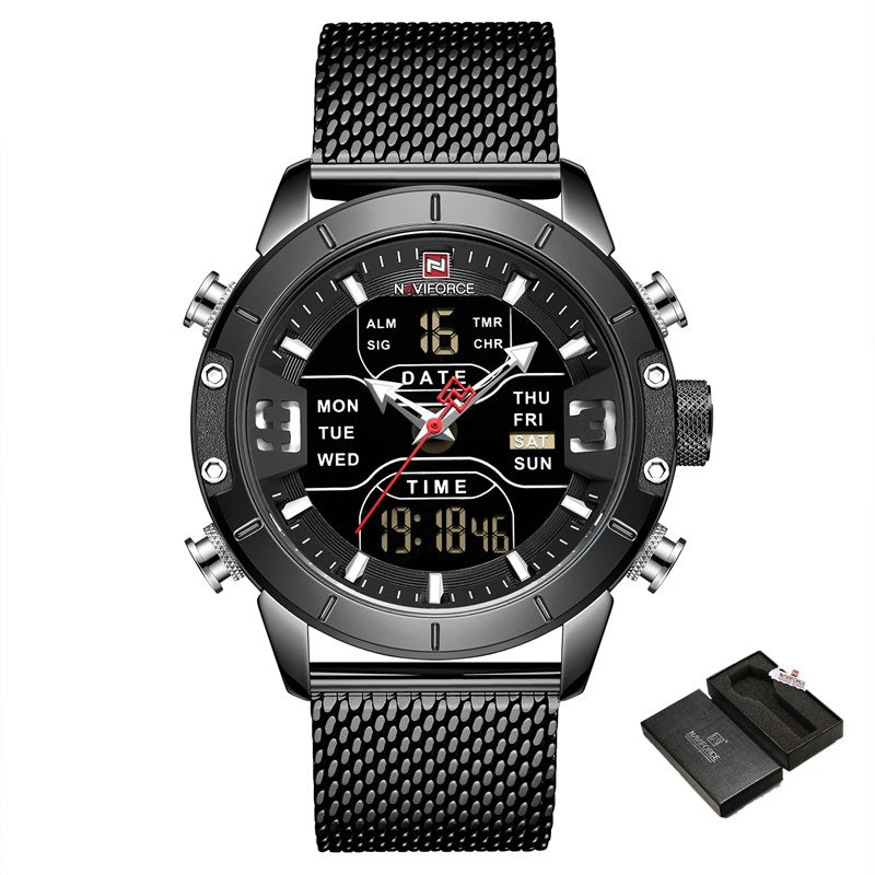 Quartz and Digital Dual-Display Watch