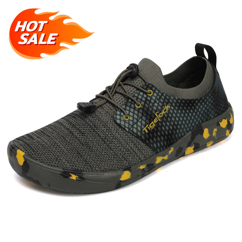 Unisex Wide-Toe Mesh Slip-On Shoes
