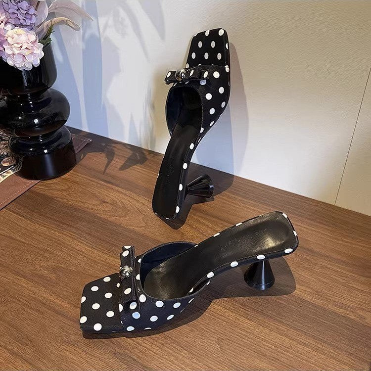 Women's Polka-Dot Bow Pumps