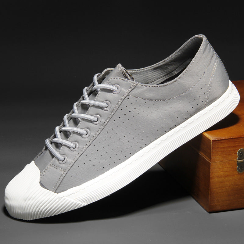 Men's Low-Top Canvas Slip-On Shoes