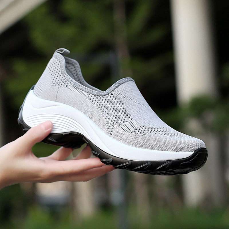 Women's Thick-Sole Slip-On Sneakers