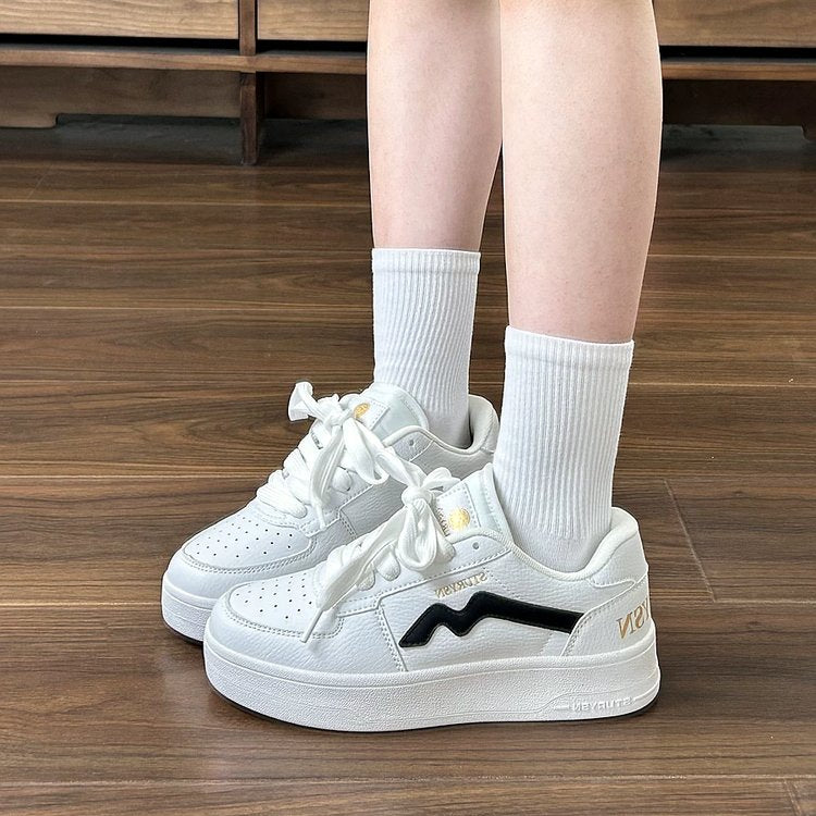 Women's Retro White Casual Sneakers