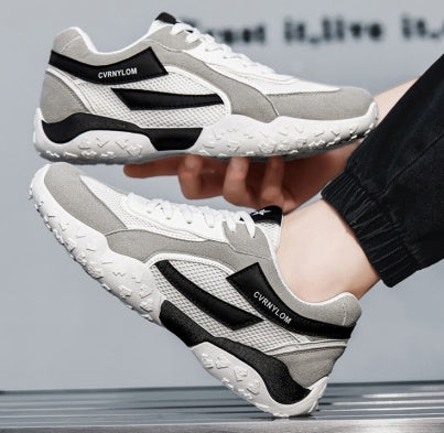 Men's Mesh Lace-Up Dad Sneakers