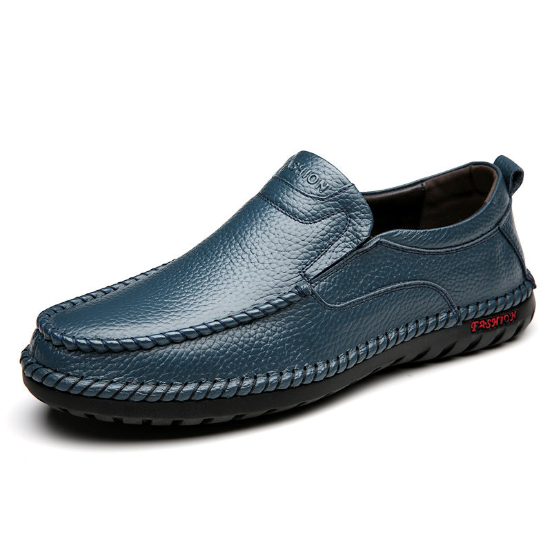Men's Cowhide Soft-Sole Casual Shoes