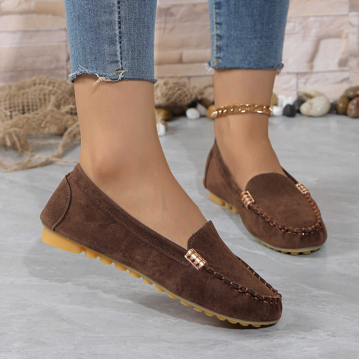 Women's Flat Slip-On Pumps — product view