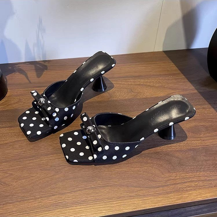 Women's Polka-Dot Bow Pumps
