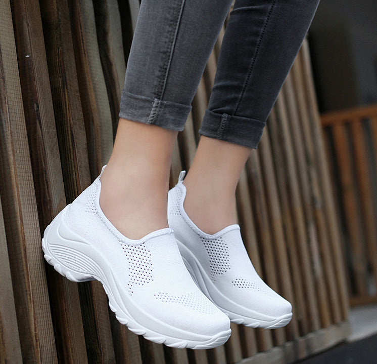 Women's Thick-Sole Slip-On Sneakers