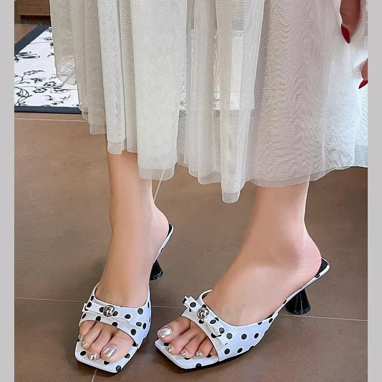 Women's Polka-Dot Bow Pumps