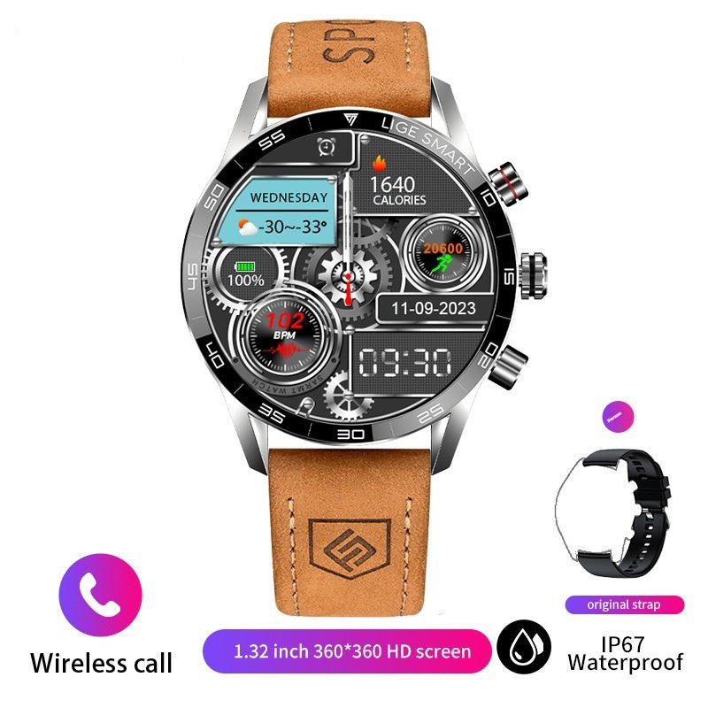 Men's Business-Style Bluetooth Smartwatch