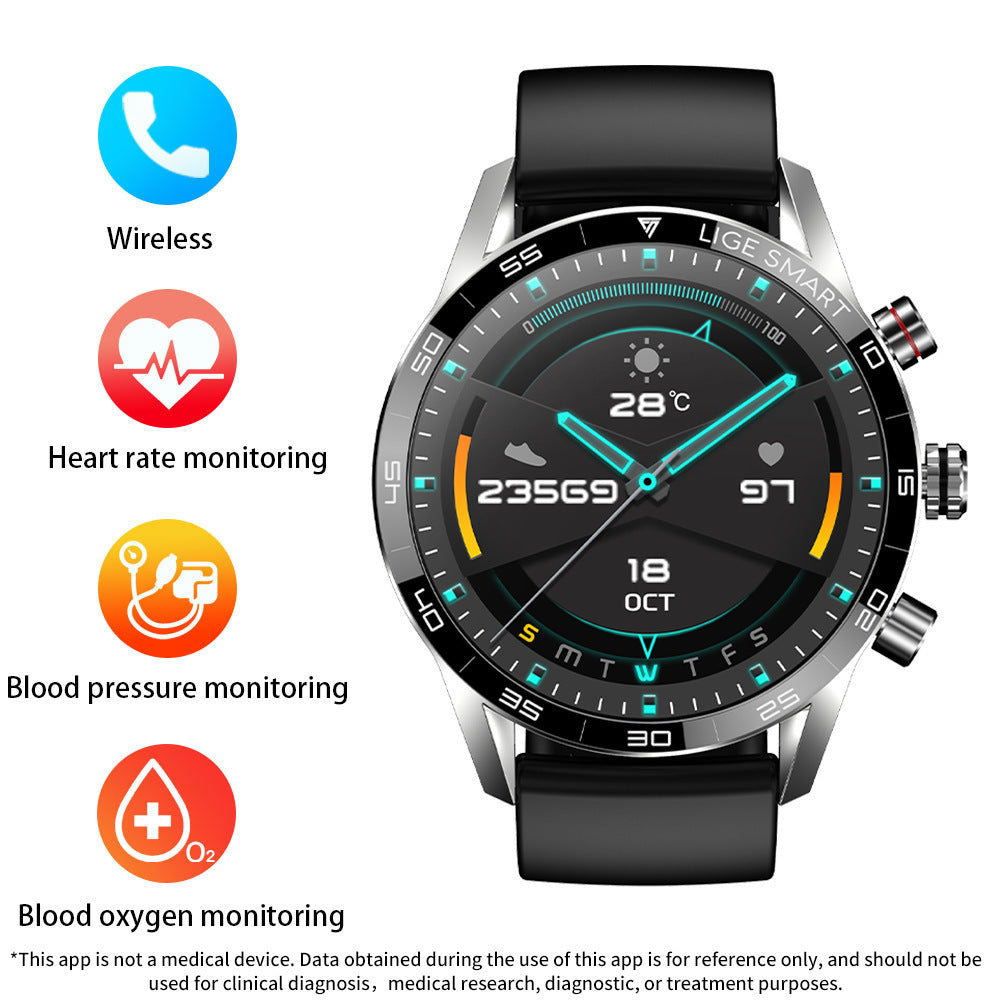 Men's Business-Style Bluetooth Smartwatch