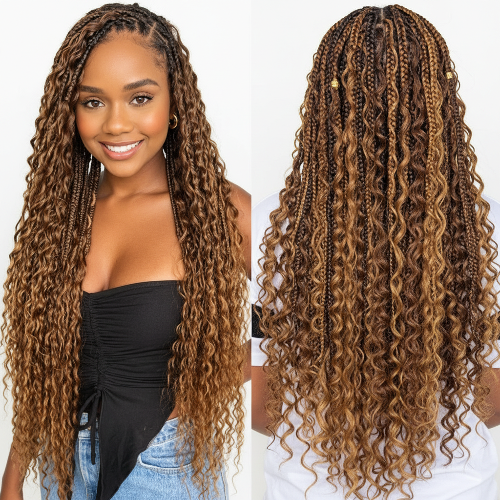 Full lace boho braided wig – OSASCO