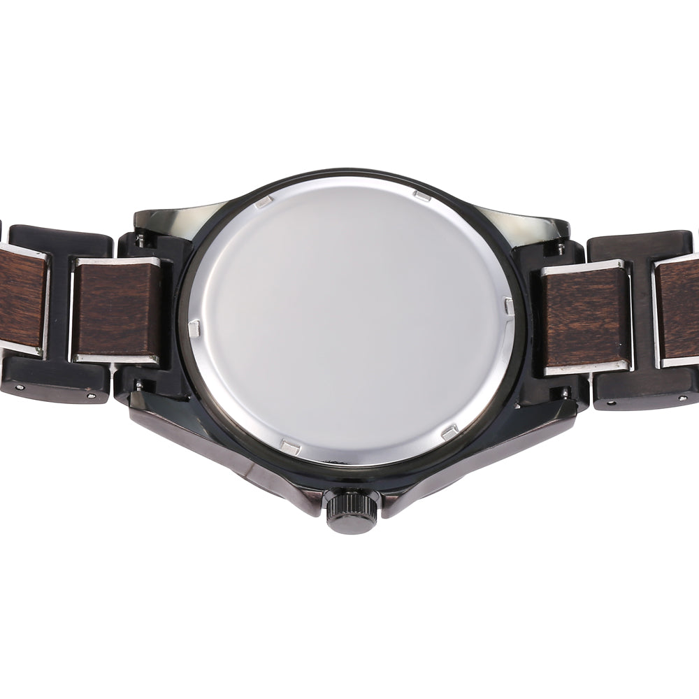 Men's Wood-Style Quartz Watch