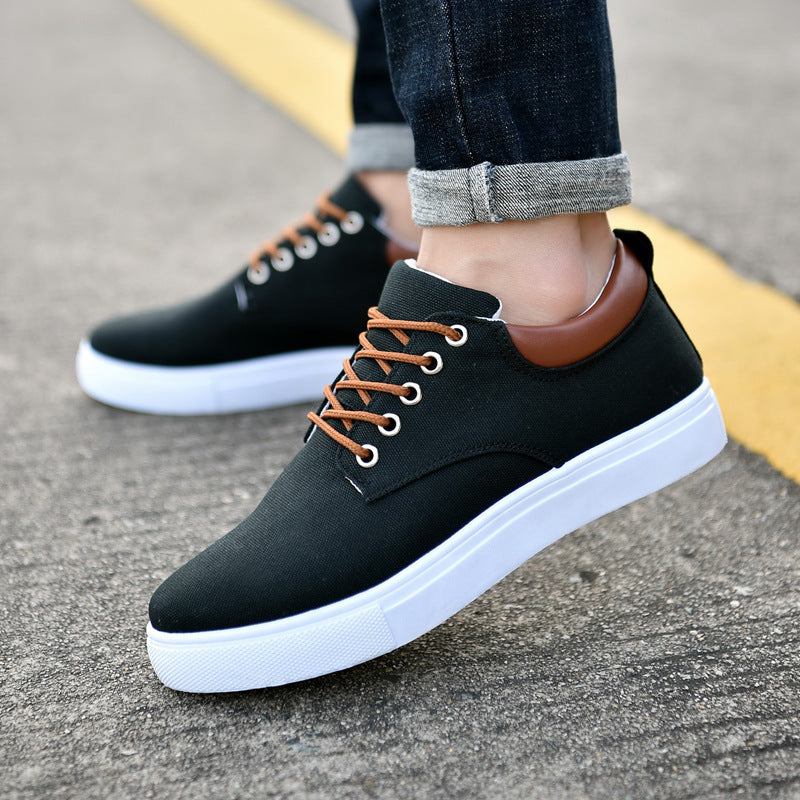 Men's Flat Canvas Sneakers — product view