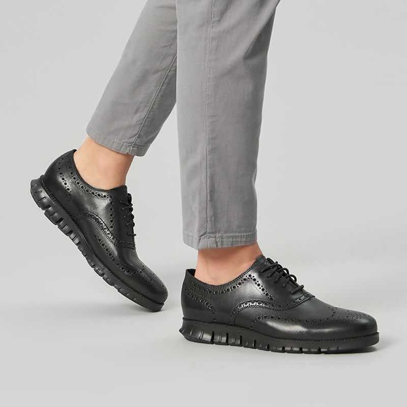 Men's Thick-Sole Business Casual Shoes — product view