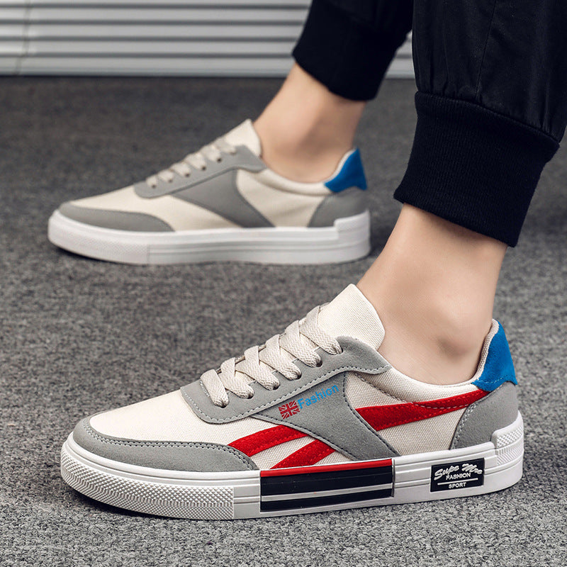 Men's Lace-Up Canvas Sneakers — product view