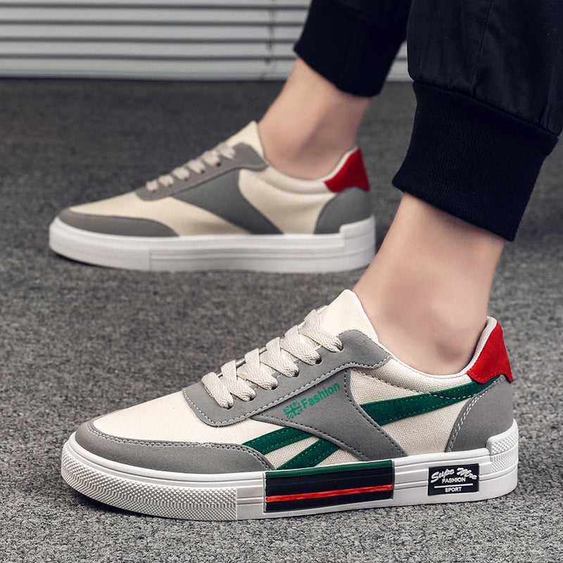Men's Lace-Up Canvas Sneakers — product view