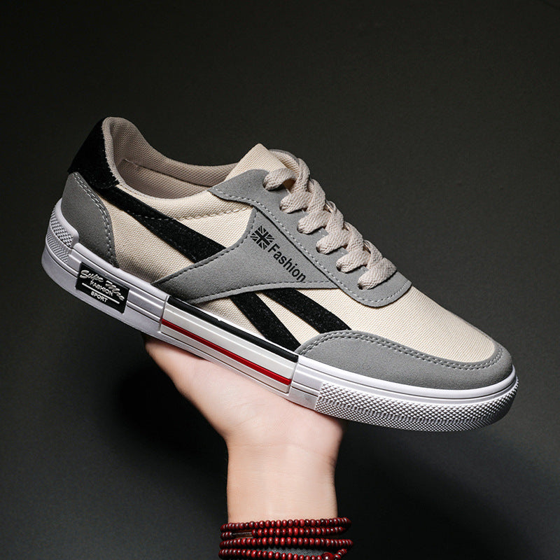 Men's Lace-Up Canvas Sneakers — product view
