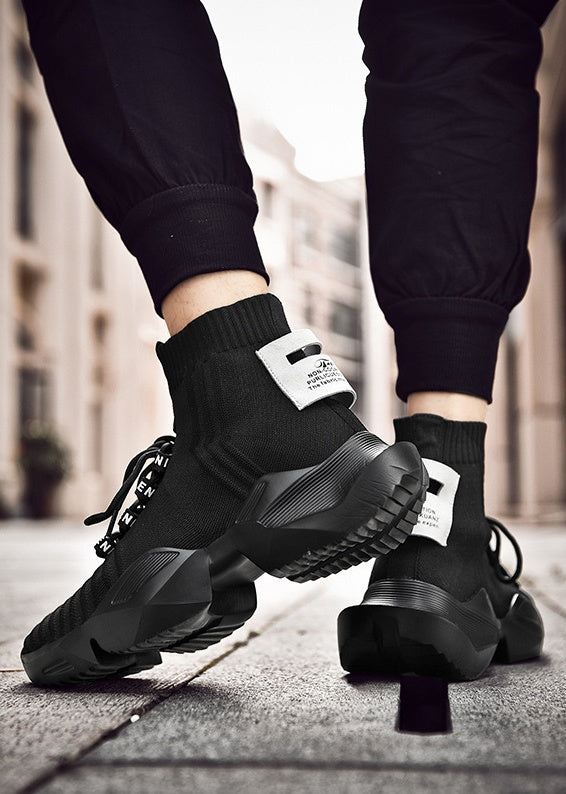 Men's Chunky Sock-Style Sneakers — product view