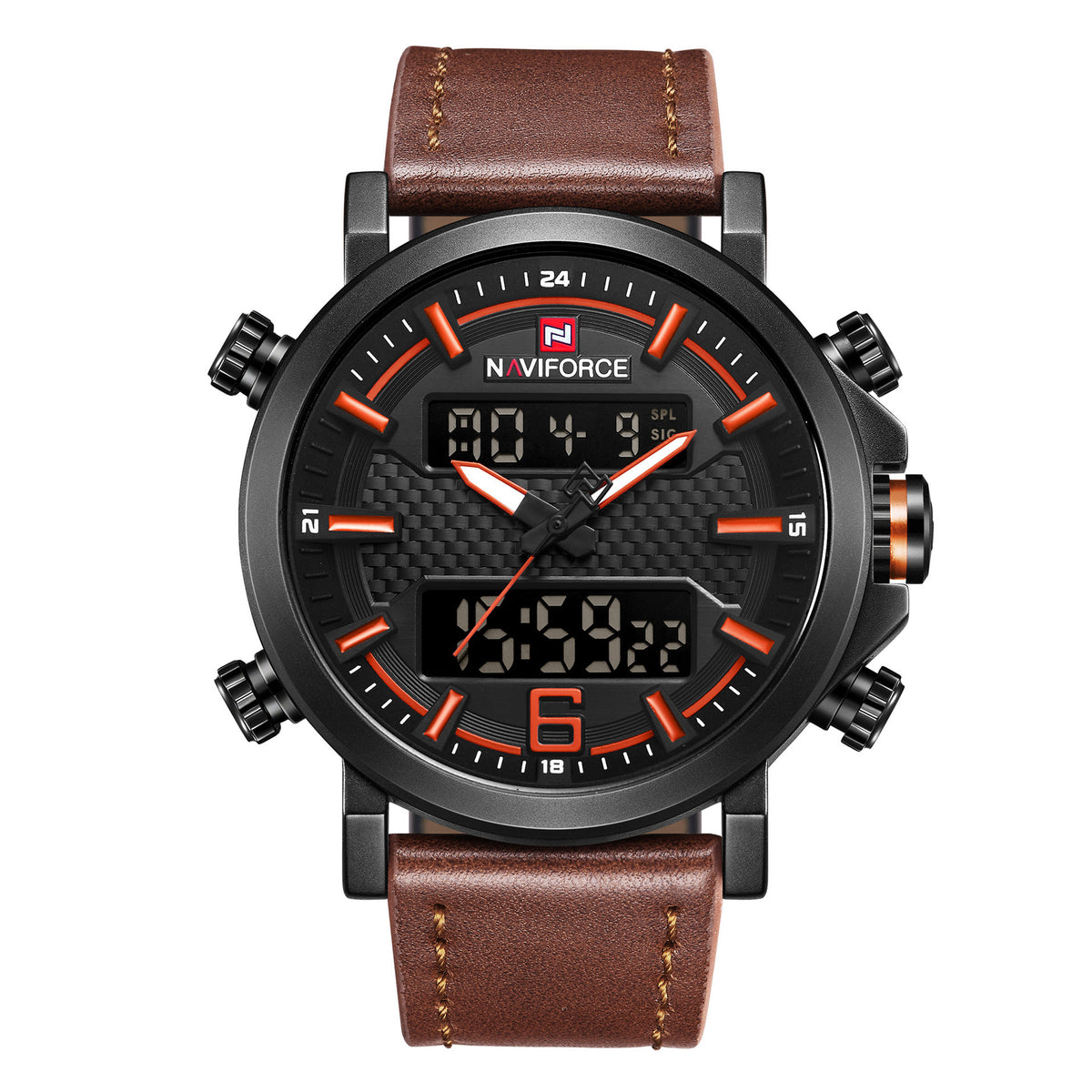 Men's Dual-Display Sports Watch