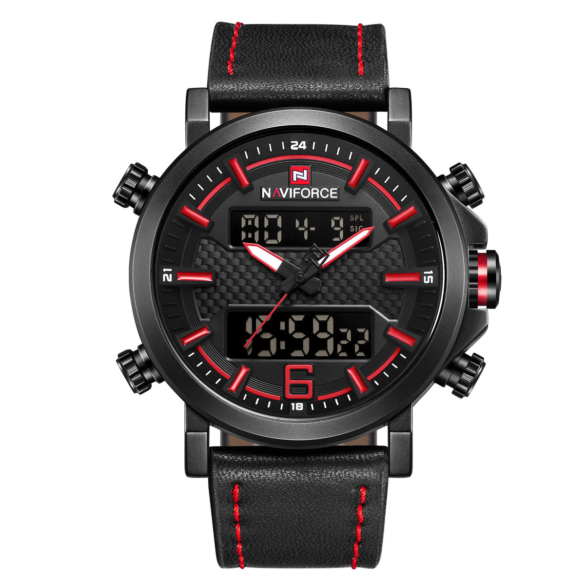 Men's Dual-Display Sports Watch