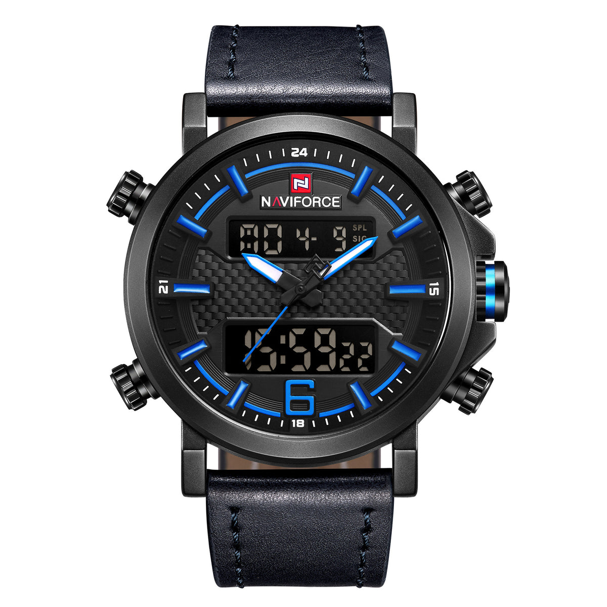 Men's Dual-Display Sports Watch