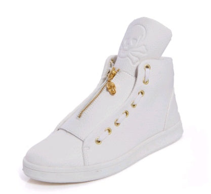 Men's Round-Toe High-Top Sneakers — product view