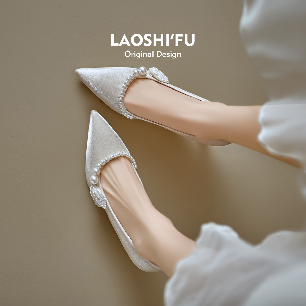 Women's Pearl-Detail Pointed-Toe Pumps