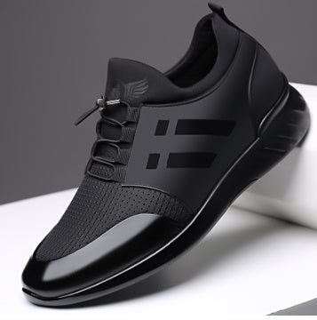 Men's High-Top Mixed-Material Sneakers — product view