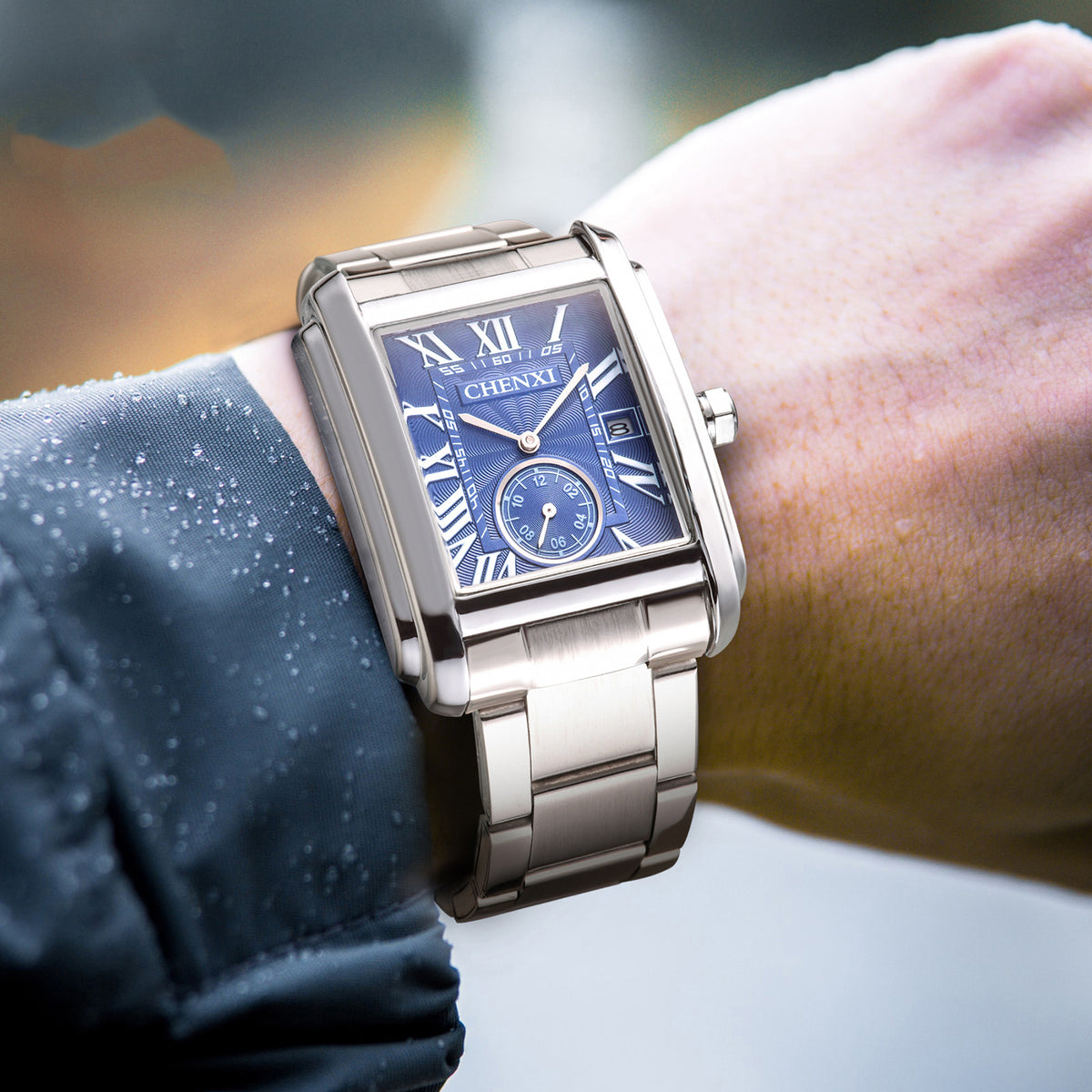 Men's Square Quartz Watch