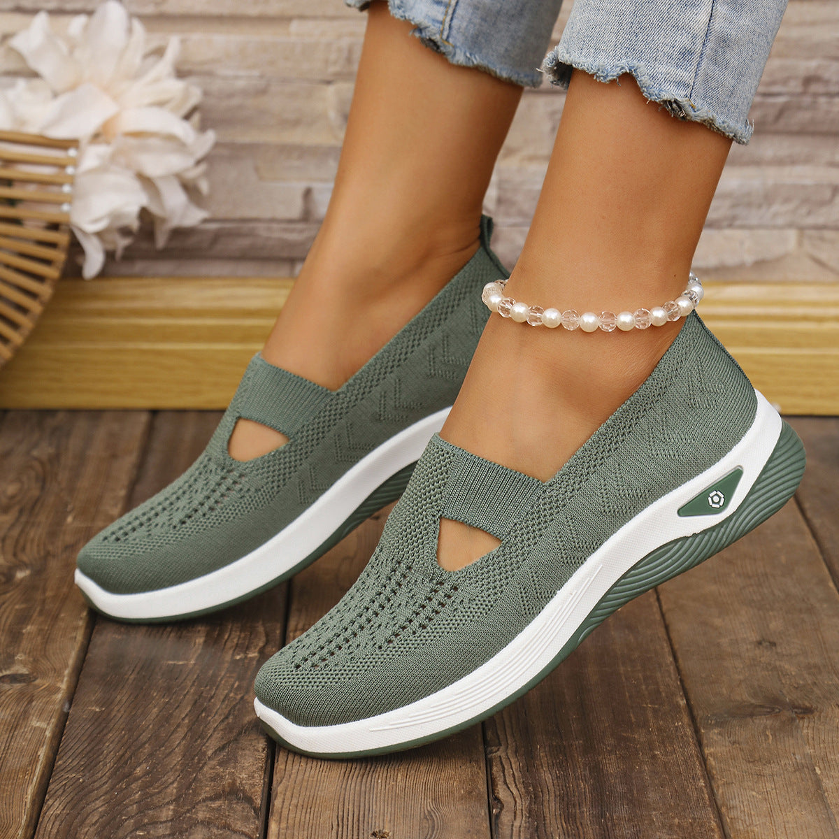 Unisex Lightweight Knit Athletic Sneakers