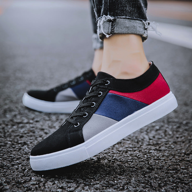 Men's Flat Canvas Sneakers — product view
