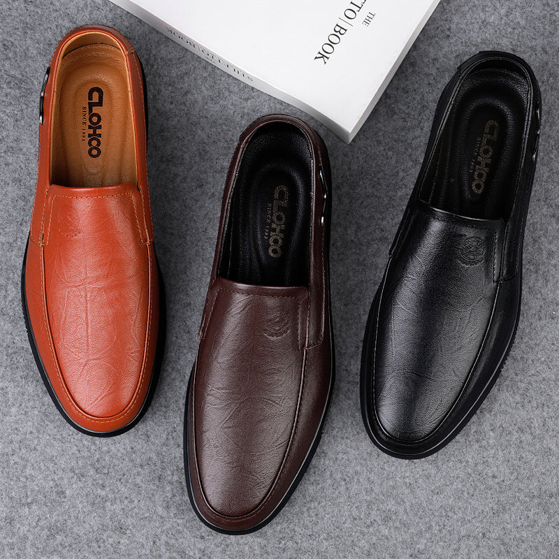 Men's Cowhide Business Casual Shoes