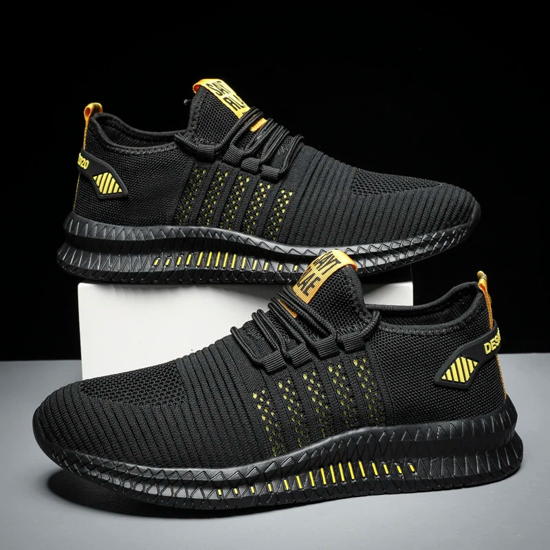 Men's Lightweight Lace-Up Walking Sneakers